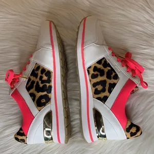 Michael Kors Billie Trainer Leather Leopard Print Sneakers Size 9 thumbnail 12