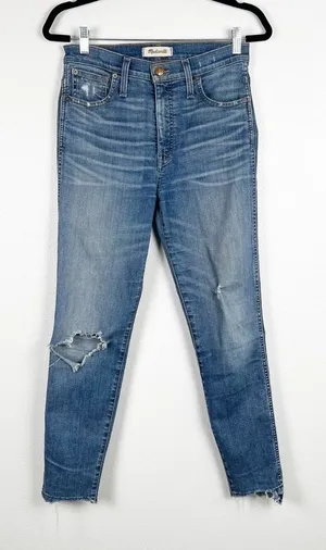 Madewell High‎ Rise Skinny Distressed Jeans thumbnail 1