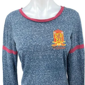 Harry Potter Gryffindor House Women's Blue Long Sleeve Pullover Tee Shirt Top M thumbnail 3