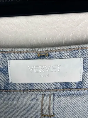 VERVET Light Wash High Rise Wide Leg Cargo Denim Jeans 25 Casual Neutral Boho thumbnail 3
