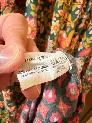 Natural Life green & red floral bird print maxi dress thumbnail 8