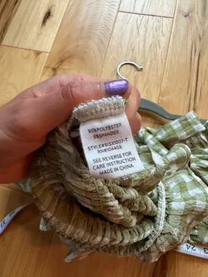 Green Gingham Top Size M thumbnail 5
