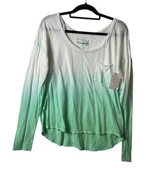 Free people we the free mint ombré long sleeve t-shirt women’s‎ size small NWT thumbnail 1