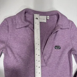 The Fifth Label Womens Ribbed Knit Top Collared Deep V Neck Long Sleeve Size 4 thumbnail 11