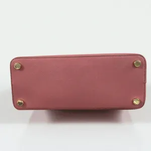 MICHAEL KORS Cindy Dome Satchel Saffiano Leather Bag Pink Classic Elegant Chic thumbnail 10