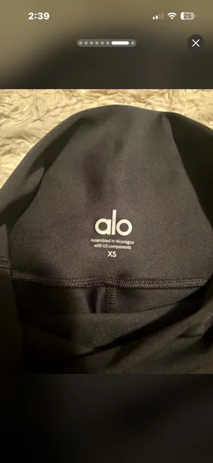 Alo High-Waisted Yoga Airlift Leggings Black size XS NWT thumbnail 7