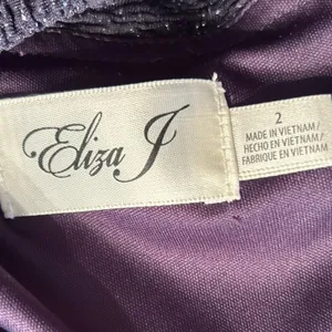 Eliza J Dark Navy Crisscross Strap Cut Out Sparkly Glitter Mini‎ Dress Size 2 thumbnail 7
