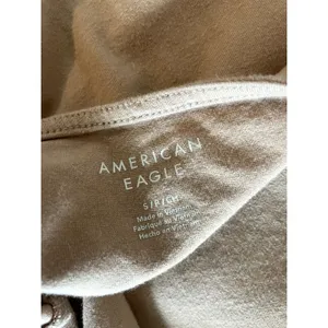 AMERICAN EAGLE Bow Strap Bodysuit Beige Size Small S Spaghetti Cami Tank Top thumbnail 4