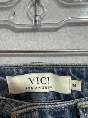 Vici Medium Blue High-Rise Cropped Straight Jeans thumbnail 2