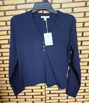 Free Assembly Navy Henley Top‎ Size Large thumbnail 1