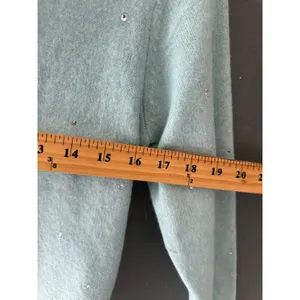 A New Day Women XS Blue Rhinestone Embellished Button Front Cardigan Sweater thumbnail 8