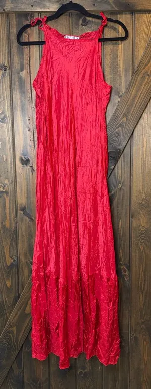 Degrade‎ Viscose Crinkle Maxi Dress thumbnail 1