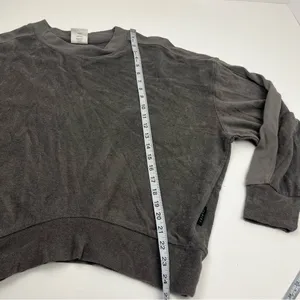 Varley Lyle Top Pavement Grey‎ Gray Womens Size Medium Sweatshirt *FLAWED thumbnail 10