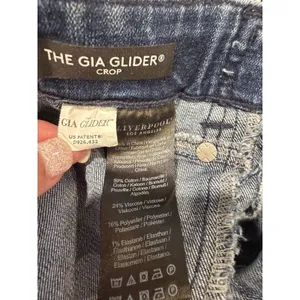 Liverpool Los Angles Women’s Gia Glider Crop Blue Denim Pull On Jeans Size 2/26 thumbnail 7