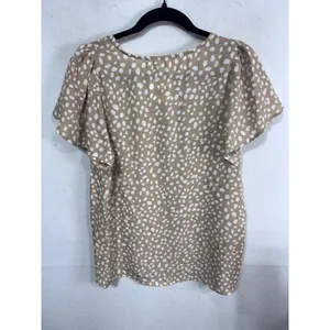 Vine & Love Polka Dot‎ Flutter Sleeve Boho Cottagecore Blouse USA Made Women's M thumbnail 7