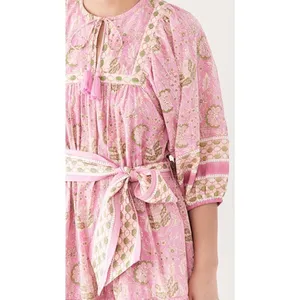 💕CLEOBELLA💕 Magdalena Mini Dress ~ Pink Wildflower Block Print Medium M NWT thumbnail 5