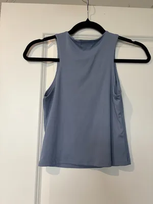 Dry Goods Ribbed Tank Top - Dusty Blue thumbnail 2