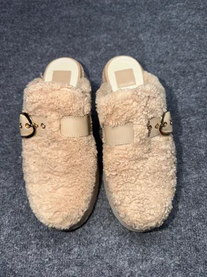 Dolce Vita Lelani Plush Clogs Tan Size 7.5 thumbnail 2
