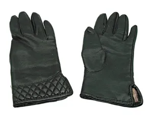 Vintage Womens Black Rabbit Fur Rayon Partial Lining Fashion Gloves Stretch 6-7 thumbnail 1