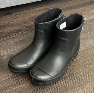 Sperry Top-Slider Women's Black Rubber Walker Turf Rain Boots women Sz 7M thumbnail 1