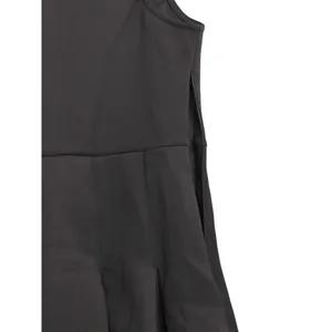Halara V Neck Sleeveless Side Zipper Pleated Mini Golf Dress Black Small thumbnail 8