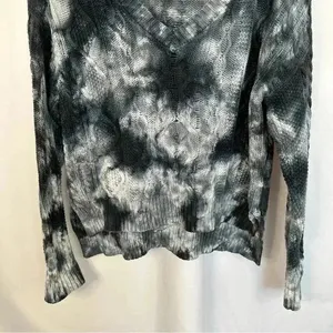 Anthropologie Pilcro Joni Tie Dye Cable Knit Hi Low Sweater‎ Womens Size Small thumbnail 5