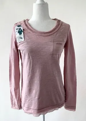 Mur Mur Monoreno Boutique Pink Long Sleeve Tee thumbnail 1