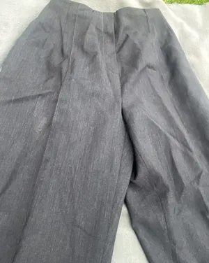 Liz Claiborne Collection Vintage 100% Wool Charcoal Grey Pant Suit Zip Jacket Si thumbnail 12