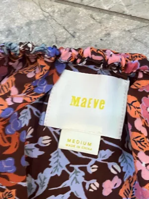 Maeve Anthropologie Vallita Floral Butterflies Top medium thumbnail 2