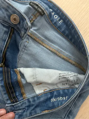American Eagle Outfitters Medium Blue Ripped Skinny Jeans thumbnail 2