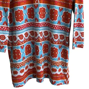 J. McLaughlin For Dillards Mini Dress XL Geo Print Long Sleeves Colorful Tunic thumbnail 6