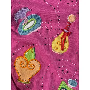 Jack B Quick 90s Pink Perfume Knit Cardigan size Medium thumbnail 4