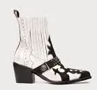 Mezcalero Dudi Black and White Leather Western Boot Size 7.5 thumbnail 1