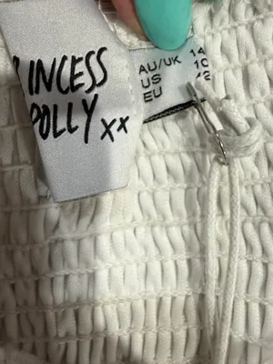 Princess Polly Baylee White Mini Dress NWT Women's US 2 Hoco Party Bridal thumbnail 4
