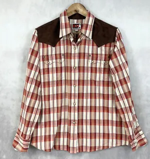 B&D Panhandle Slim Women Western Shirt Large‎ Plaid Pearl Snap Cowgirl Rodeo Y2K thumbnail 1