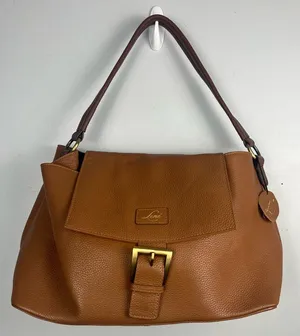 LENE Large Brown Leather and suede Hobo Bag/Shoulder Bag thumbnail 1