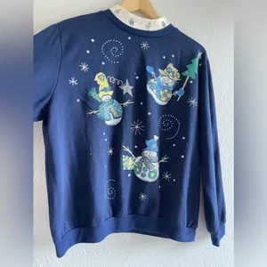 Wrangler Classic Blues Snowman Christmas Sweatshirt, Women's Size L thumbnail 11