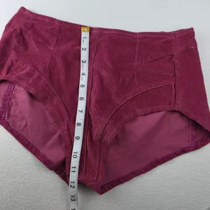 We The Free Free People Magenta Corduroy High Waisted Hot Shorts Pink Small thumbnail 11