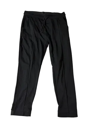 Zara Women‎ Size Large Drawstring Black Stretch Joggers Athletic Lounge Causal thumbnail 1