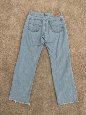 Levi’s Low Pro Straight Ripped Light Wash Jeans thumbnail 3
