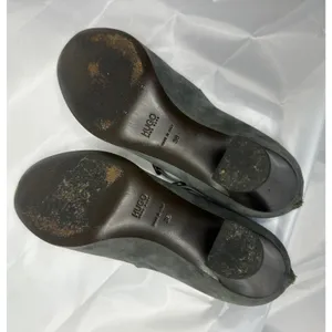 Hugo Boss Taupe Suede Mary Jane Block Heels thumbnail 6