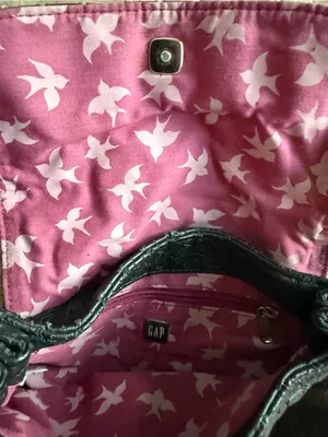 GAP Black Leather Shoulder Bag thumbnail 3