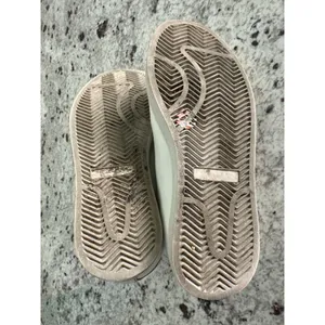 Prada white leather womens sneakers shoes 35 USED thumbnail 13