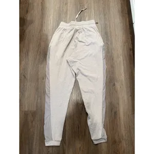 Gymshark Womens Beige Heathered Mesh Panel Joggers‎ GLJG3599 Drawstring Medium thumbnail 3