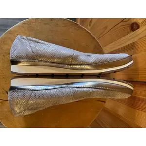 Gabor Comfort Womens Ballet Flat Gold Metallic Leather Suede Shoes UK 6 US 8 thumbnail 6