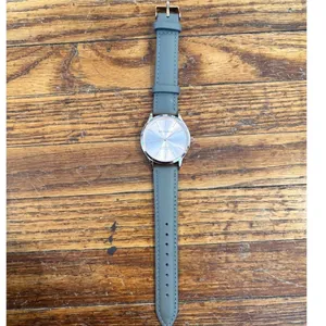 Monroe Classique Sunburst Solerose Rose Gold Watch Grey Leather Water‎ Resistan thumbnail 5