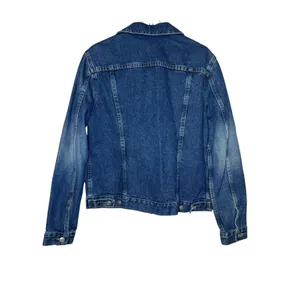 Anne Klein Women's Jacket Trucker Denim‎ Jeans Pocket Flap Button Up Blue Small thumbnail 7