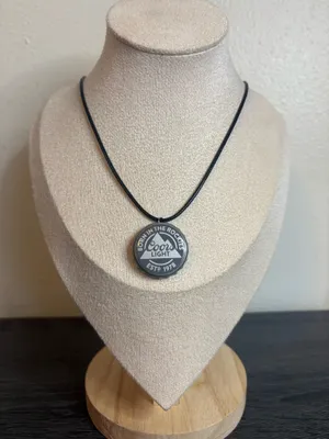Handmade Coors Light Bottle Cap Necklace thumbnail 2