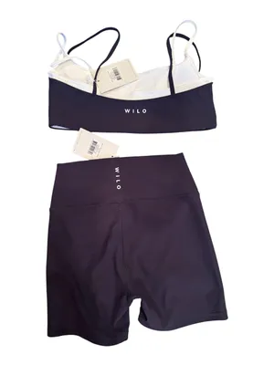 Wilo Two‑Piece Athletic Set – NWT, Sports Bra (L) + Shorts (M) thumbnail 7