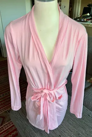 Juicy Couture Light Pink Short Robe, Sz S thumbnail 1